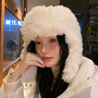 Thickened Velvet Thermal Anti-Cap | Embroidered Cap