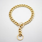 Metal Cuban Link Dog Chain Collar