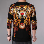 Men's Luxury 3D Tiger Print Knitted Sweater Pullover | Streetwear