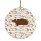 Rex Rat Christmas Ceramic Ornament
