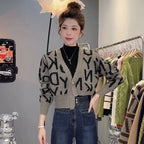 2023 Women's V-Neck Loose Fit Cardigan Sweater