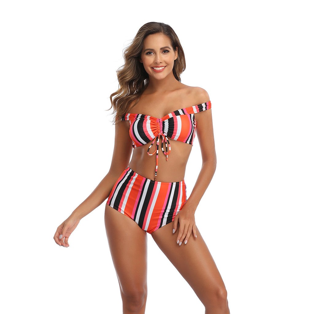 2020 New Women's Sexy Bikini with Striped Design