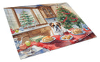 Boxer Christmas Cookies Glass Cutting Board