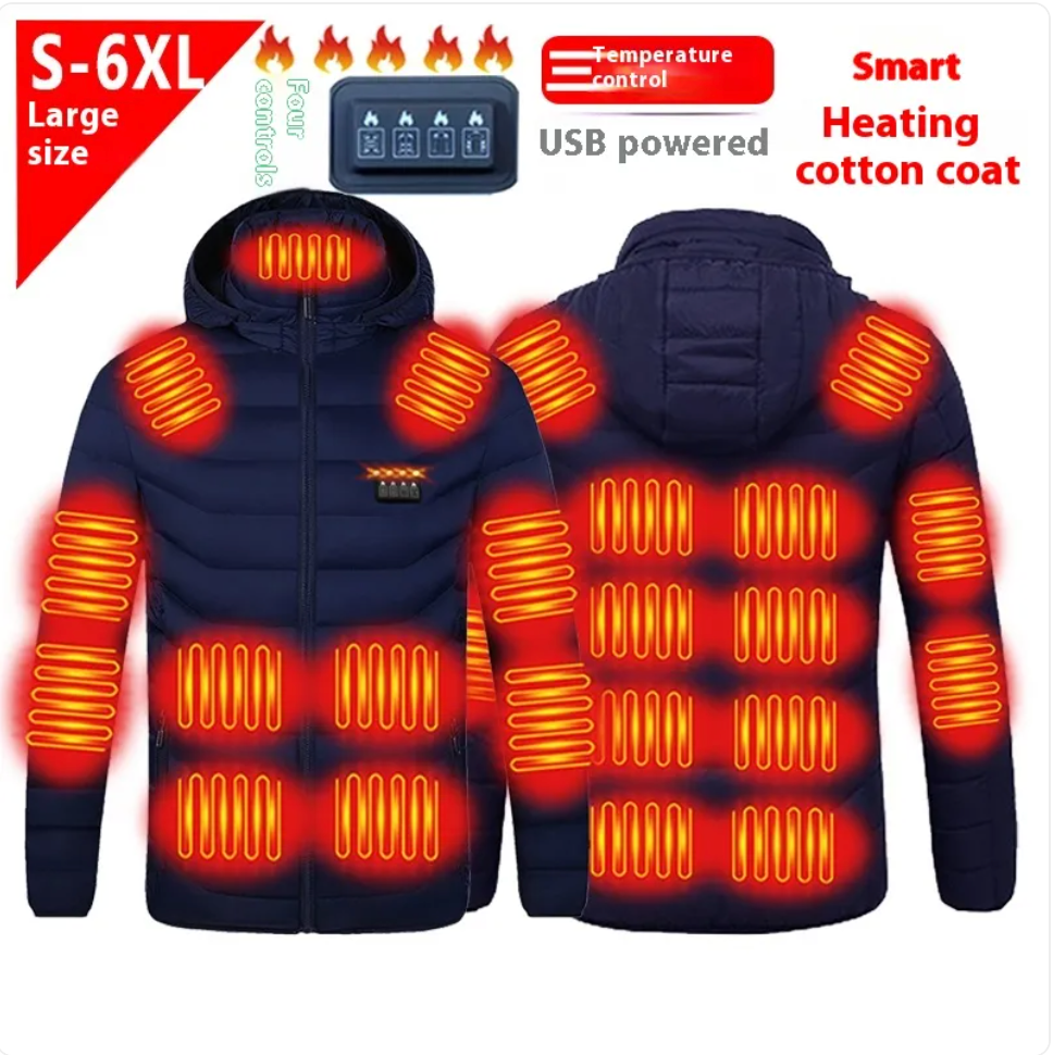 Men's District 21 Smart Heated Cotton-Padded Jacket