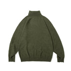 Retro Loose Knitted Solid Color Turtleneck Sweater