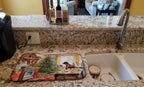 Boxer Christmas Cookies Dish Drying Mat