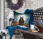Krampus The Christmas Demon Spooky Halloween Throw Pillow