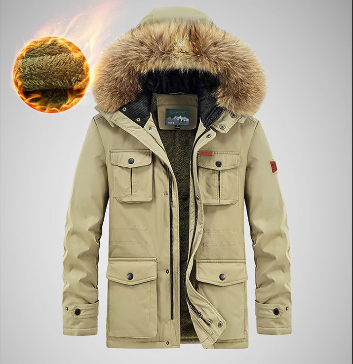 Plus Size Loose Quilted Jacket with Multi Pockets