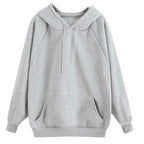 Loose Thickened Fleece Long Sleeve Top