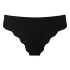 Seamless Ice Silk Ruffled Low Waist Panties
