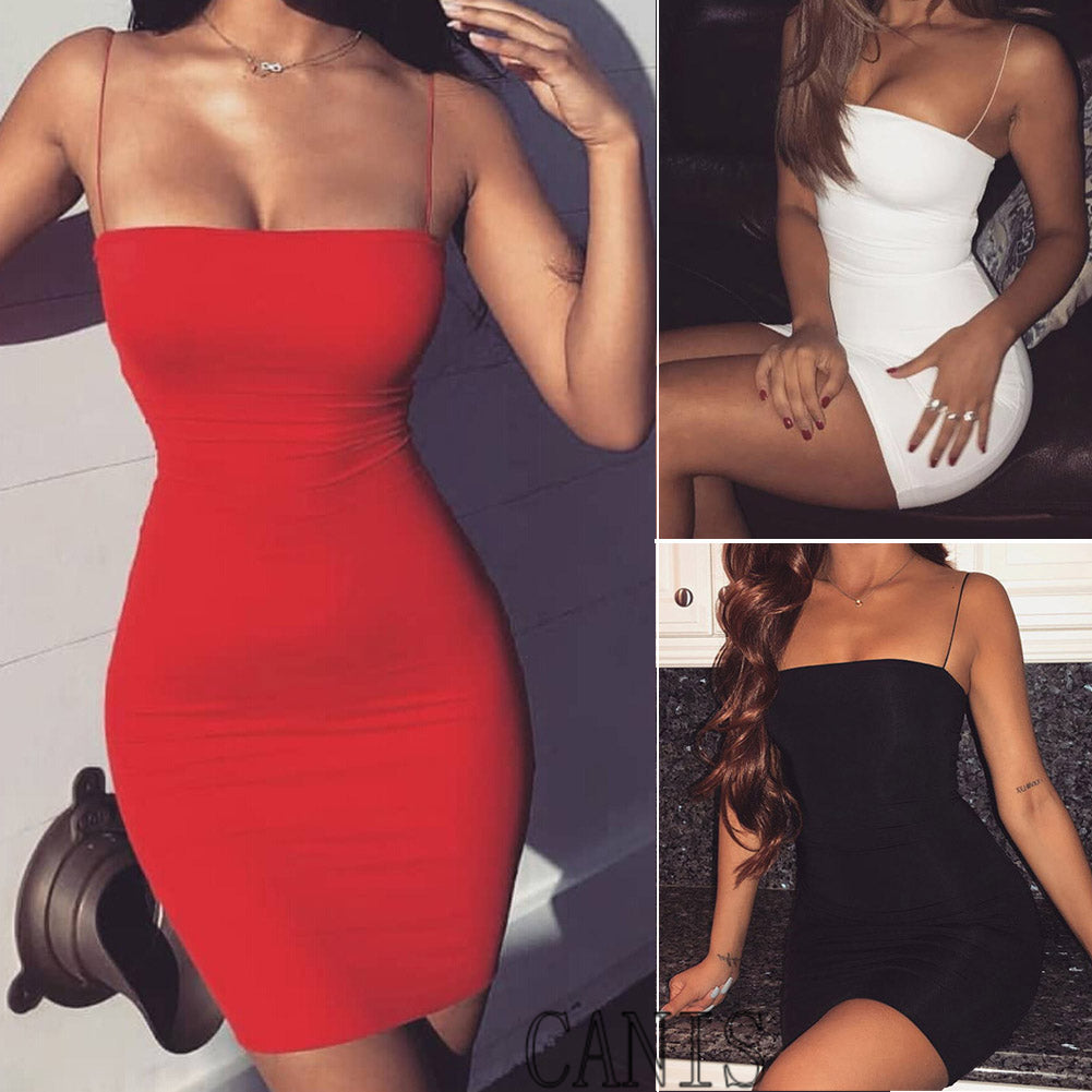 Halter Mini Dress with Fitted Waist and Sleeveless Style
