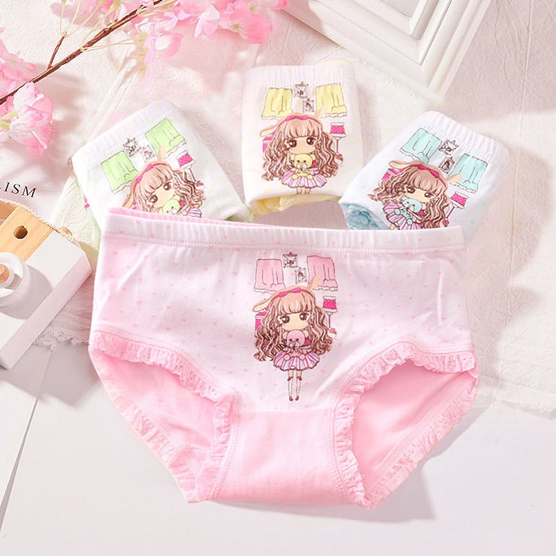 Cute Print Women's Triangle Cotton Panties