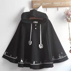 Lolita Harajuku Hooded Cape and Batwing Sweater