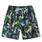 Quick-Dry Printed Beach Board Shorts