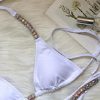 Luxury Crystal Bikini for Pool Party and Rave Events