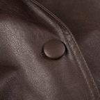 Women's Retro Leather Belted Coat