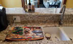 Cairn Terrier Christmas Cookies Dish Drying Mat