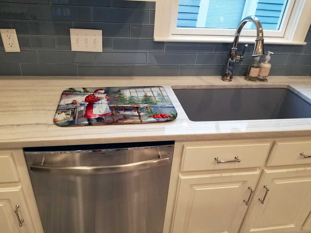 Cookies with Santa Claus Dish Drying Mat