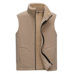 Men's Plus Cashmere Casual Warm Vest for Autumn/Winter