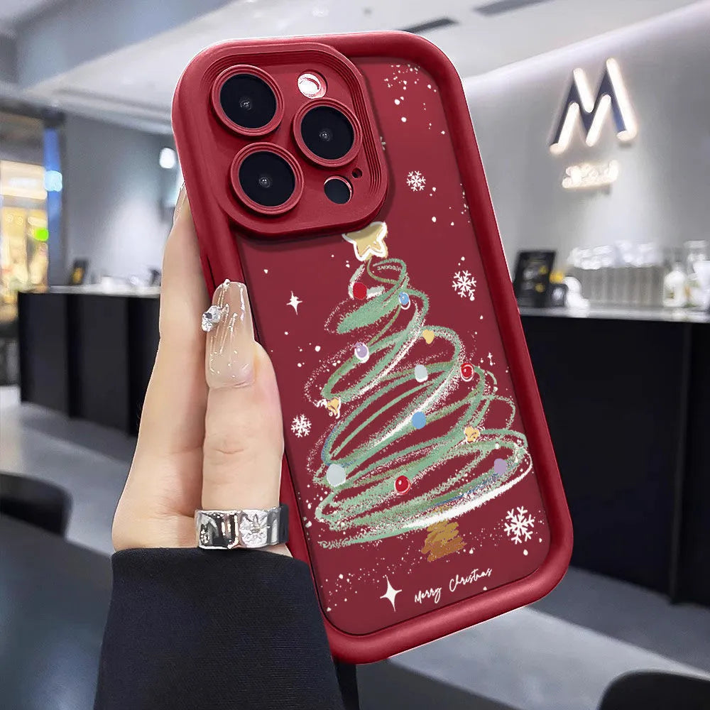 Christmas Tree Phone Case Silicone Soft Case | Protective Cover