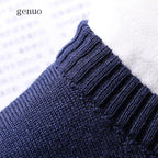 Men's Wool Sweater and Faux Cotton Jacket for Fall/Winter
