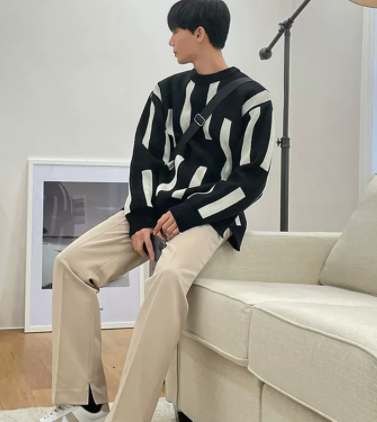 Retro Japanese Casual Men's Lazy Sweater