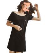 Ladies' Modal Sleeveless Summer Nightgown with Backless Design