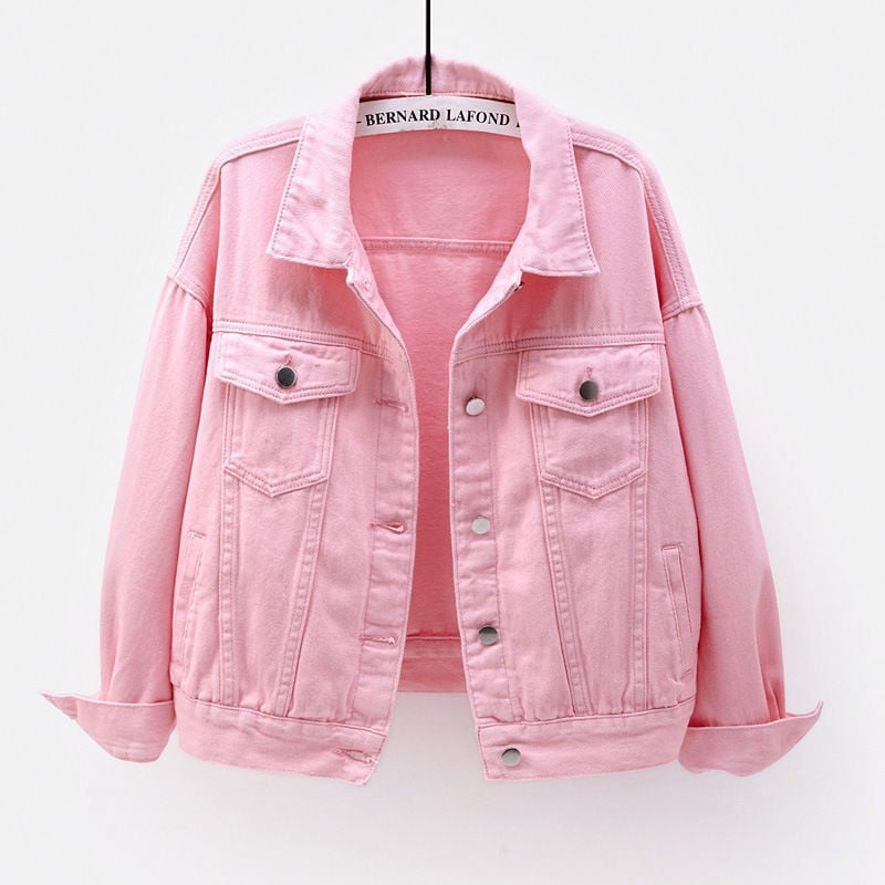 White Plus Size Denim Jacket for Women