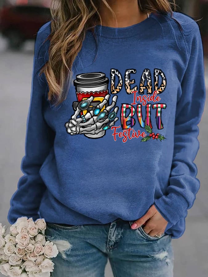 Pumpkin Print Thin Sweater for Women in Europe & America