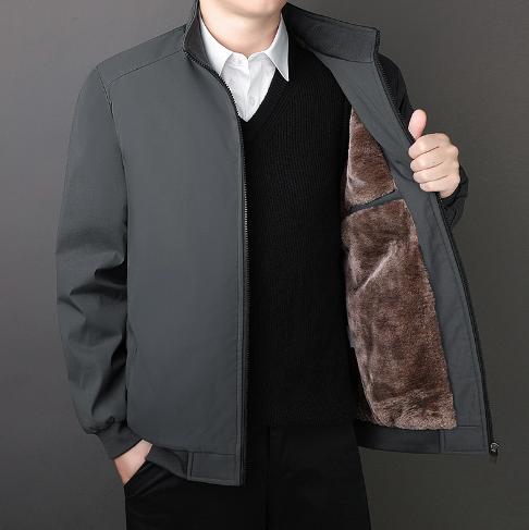 Men's Cold Sweden Jacket with Thickened Cotton (Single)