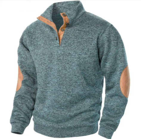 Men's Stand Collar Knitted Cardigan Sweater