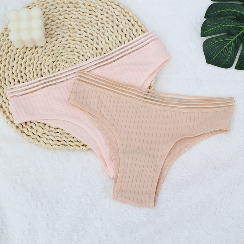 Cross-Border Women's Cotton Thong Underwear (Plus Size)