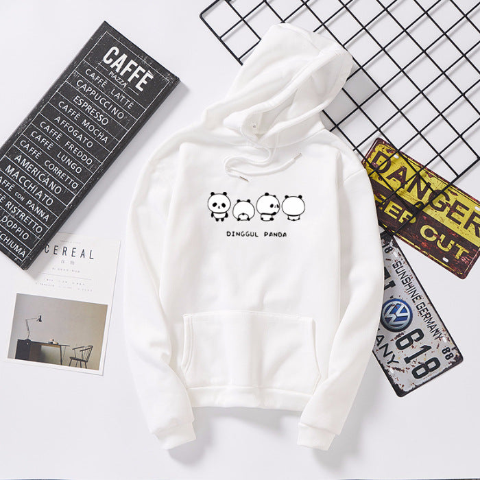 Hooded Padded Blouse Couple Pullover Fleece Sweater | Streetwear