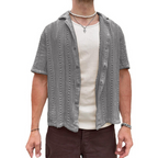 Summer Knit Hollow Short-Sleeve Cardigan