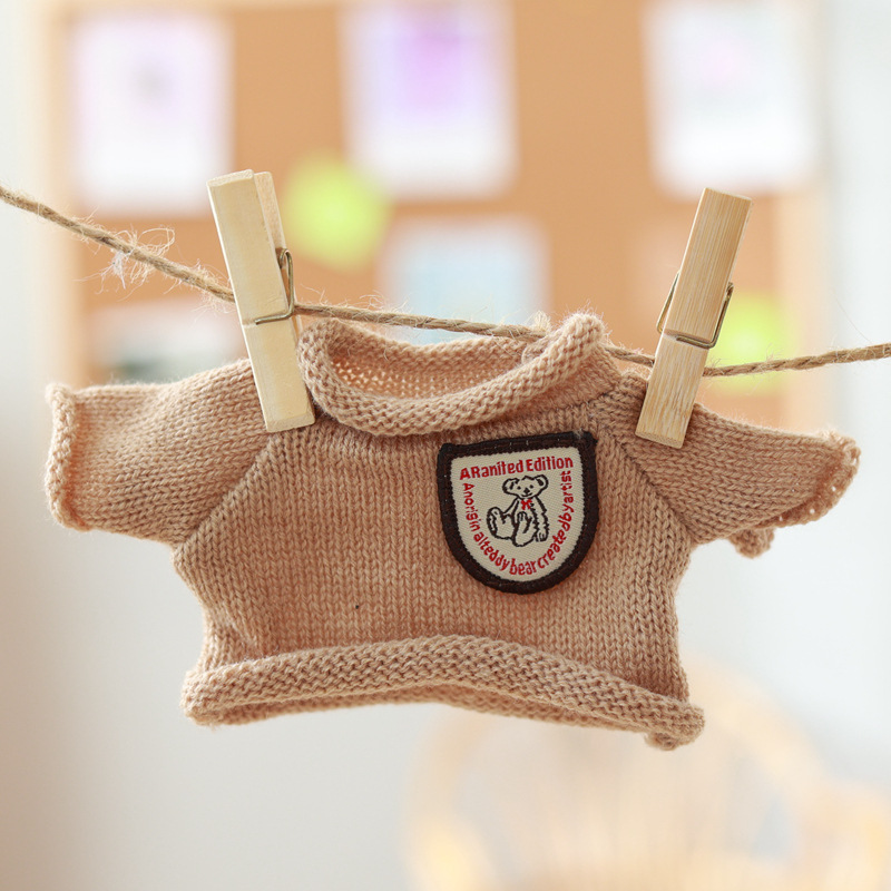 Cotton Sweater Costume for Bear Dolls