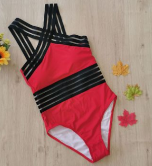 Lace Swimsuit, One-Piece, Mesh Sexy Bikini