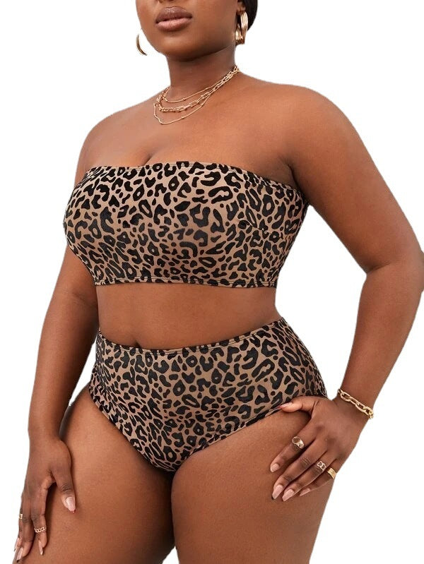 2023 Plus Size High Waist Bikini Set for Women