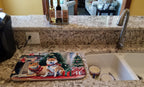 Shiba Inu Cozy Christmas Dish Drying Mat