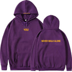 Dark Purple Printed Hoodie Sweatshirt Jacket | Streetwear