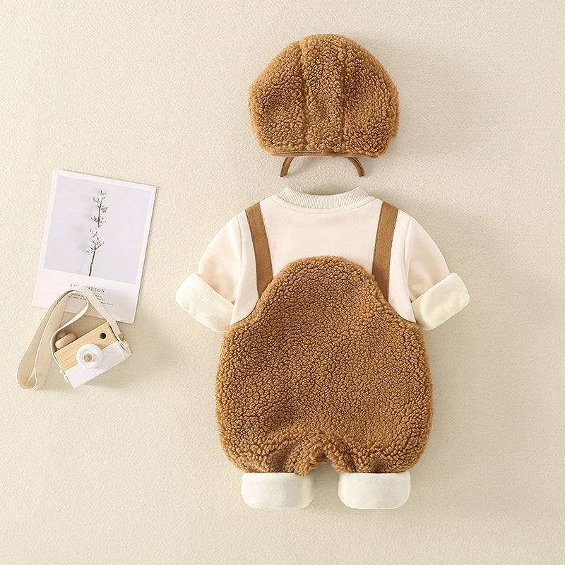 Cute Cartoon Baby Autumn Bodysuit Set for Newborns