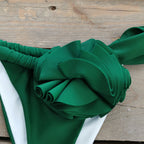 2024 Women's Solid Color Bikini with Strap设计