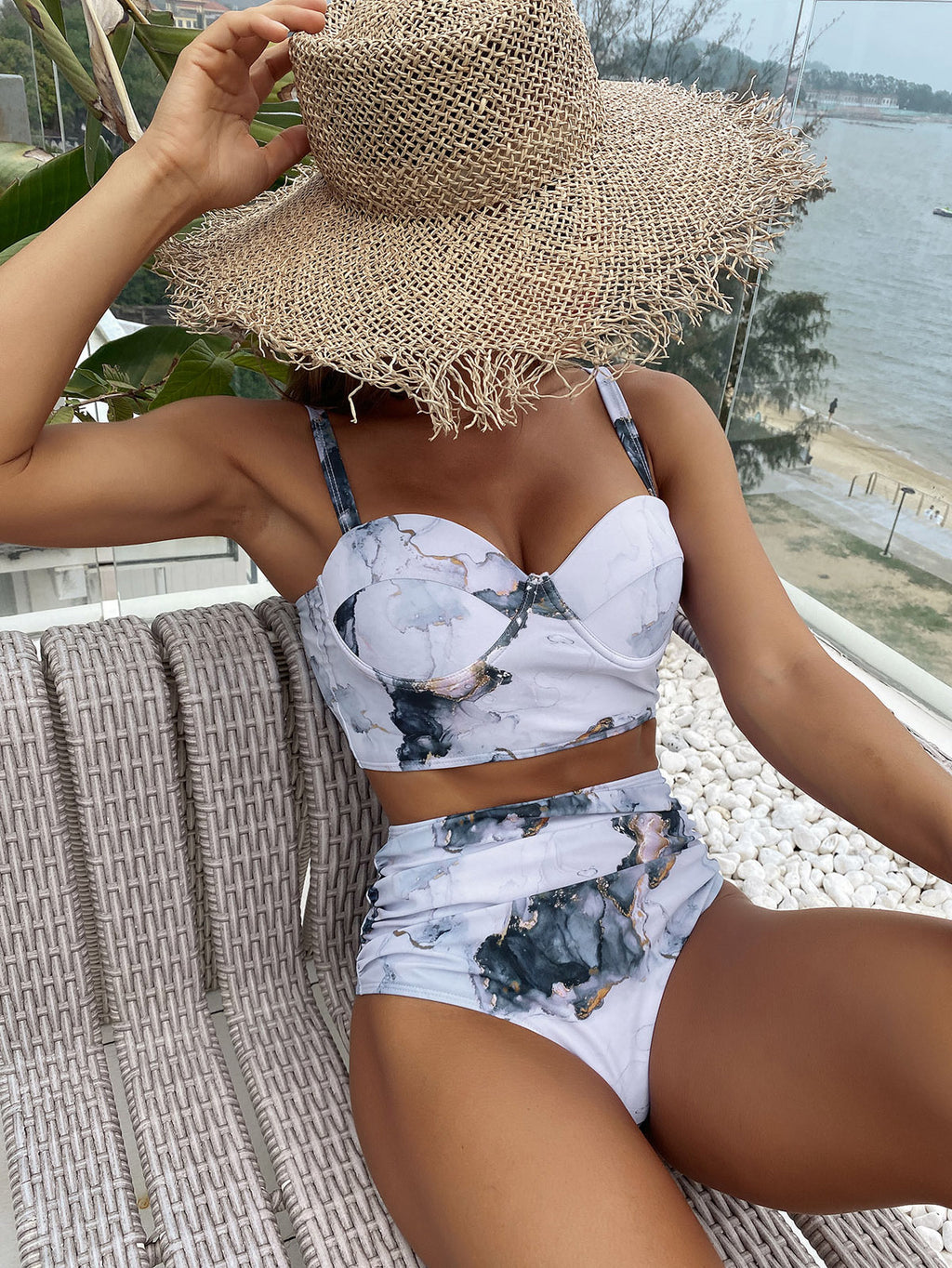 2022 New High-Waisted Bikini for Women