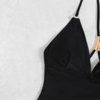 2024 New Women's V-Neck Slimming One-Piece Swimsuit