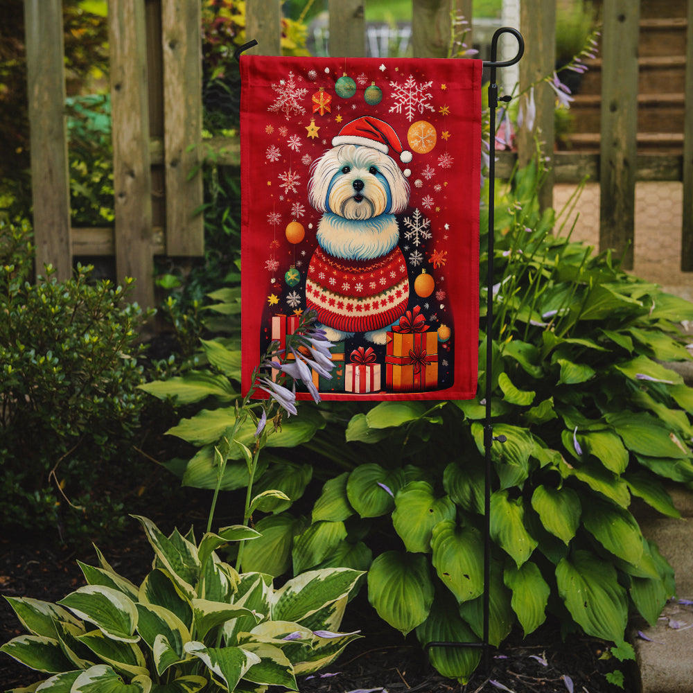 Coton De Tulear Holiday Christmas Garden Flag
