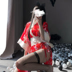 Japanese Kimono Style Lingerie Set for Role Play