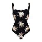 Sequin Sunflower One-Piece Swimsuit for Women 2024