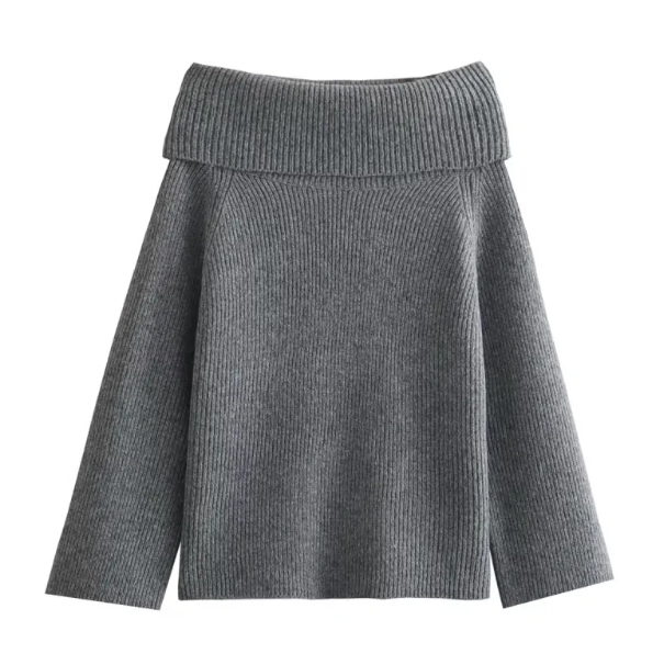 Off Shoulder Pullover Sweater for Women | Streetwear