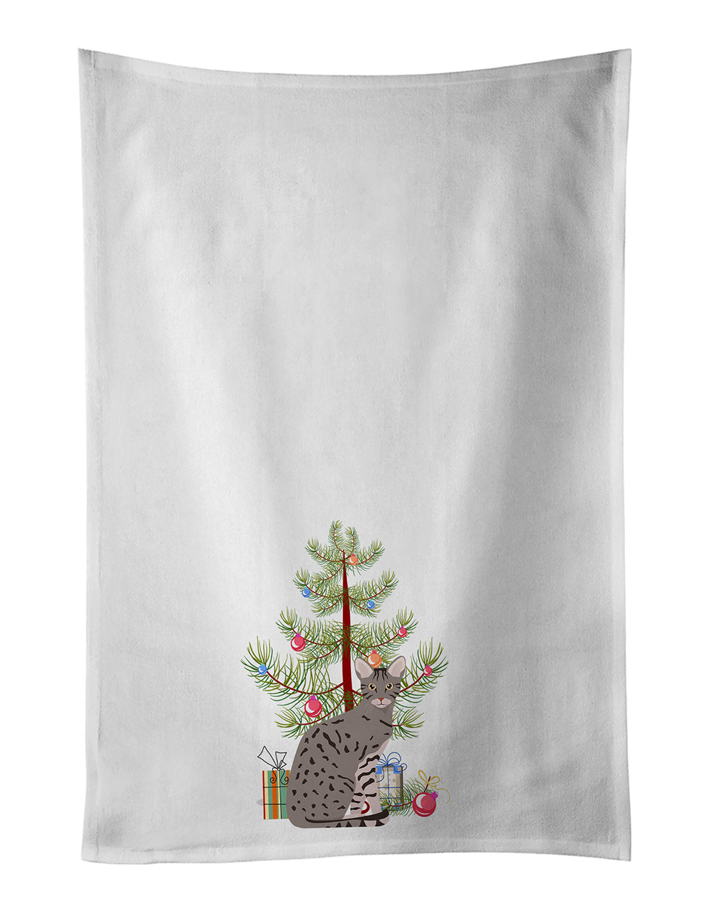 Ocicat Cat Christmas Kitchen Towel Set of 2