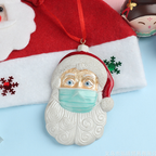 Santa Mask Christmas Ornament