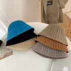 Women's Fashion Knitted Wool Fishing Hat | Embroidered Cap